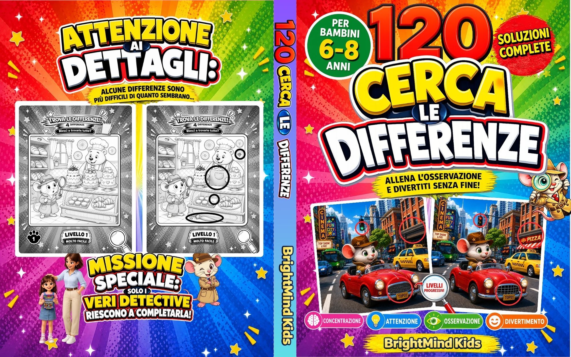 120 Cerca le Differenze in bianco e nero